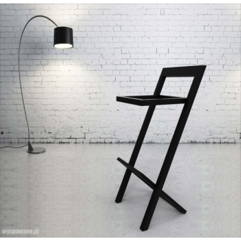 Hoker metalowy z oparciem 30x30x72 PROFIL 30x30