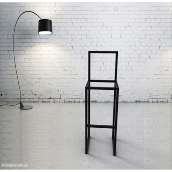 Hoker metalowy z oparciem 30x30x100 PROFIL 20x20