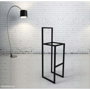 Hoker metalowy z oparciem 30x30x100 PROFIL 20x20