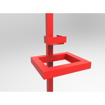 Stojak na płyn do dezynfekcji i rękawiczki