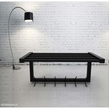 Wieszak ścienny LOFT z półką na czapki