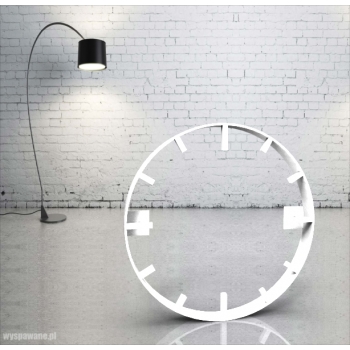 Obręcz stalowa pod zegar z godzinami LOFT