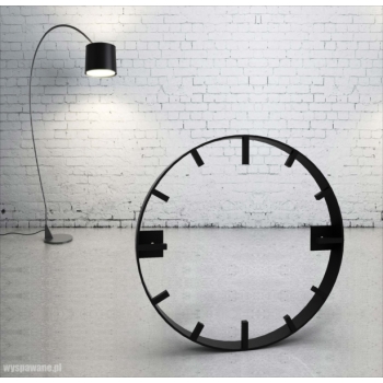 Obręcz stalowa pod zegar z godzinami LOFT