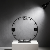 Obręcz stalowa pod zegar z cyframi i wskaźnikami LOFT