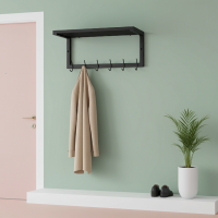 Wieszak ścienny LOFT z półką na czapki