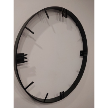 Obręcz stalowa pod zegar z godzinami rzymskimi i wskaźnikami LOFT