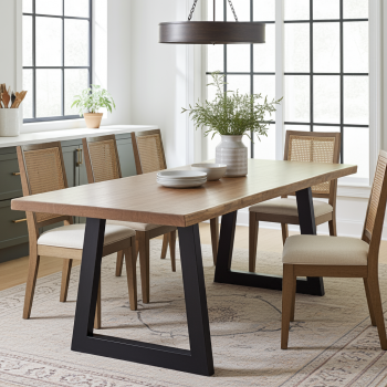 Nogi metalowe trapezowe 80x60x75 PROFIL 8x2cm