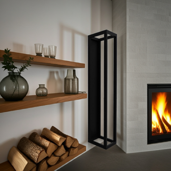 Półka na drewno kominkowe - wisząca