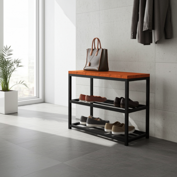 Półka, szafka na buty LOFT - z blatem