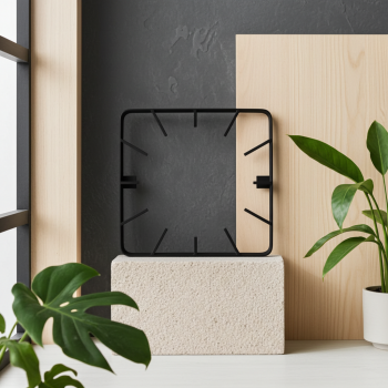 Rama stalowa pod zegar z godzinami LOFT