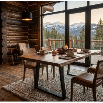 Nogi metalowe trapezowe 80x60x75 PROFIL 10x2cm