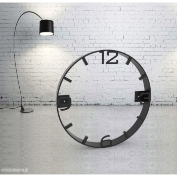 Obręcz stalowa pod zegar z cyframi i wskaźnikami LOFT