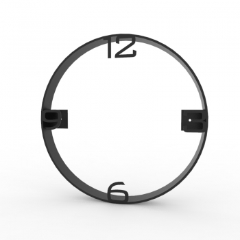 Obręcz stalowa pod zegar z cyframi LOFT