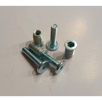 Śruby z mufami do montażu blatów