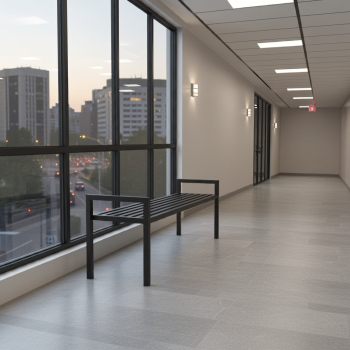 Ławka szatniowa wolnostojąca metalowa - OTWARTA